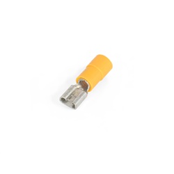 Innesto femmina giallo 6,35x0,8 mm connettore elettrico industriale