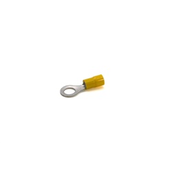 Capocorda giallo ad occhiello vite M8 PVC 4-6 mmq per conduttori rame installazioni elettriche