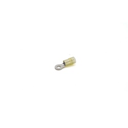 Capocorda rinforzato giallo occhiello antivibrante preisolato PA6.6 4-6mmq per elettricità