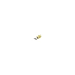 Capocorda rinforzato giallo preisolato PA6.6 antivibrante per conduttori rame 4-6mmq vite 4mm