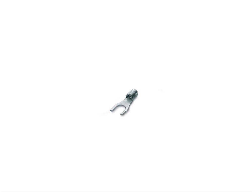 Capocorda forcella non isolato rame vite 4mm sezione 4-6 mmq uso elettrico professionale