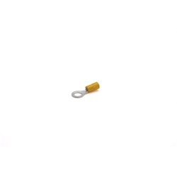 Capocorda ad occhiello isolato policarbonato giallo halogen free vite 8mm 4-6 mmq per conduttori rame