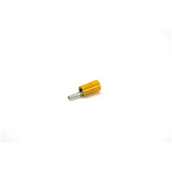 Capocorda halogen free giallo puntale tondo per conduttori rame 4-6 mmq P10,4mm