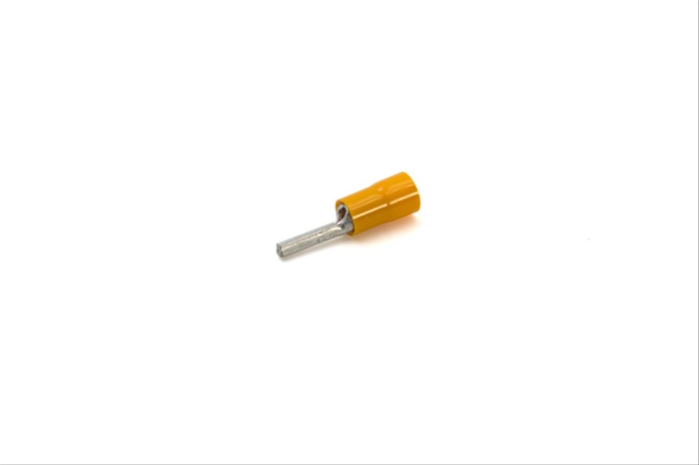 Capocorda halogen free giallo punta tonda per conduttori rame 4-6 mmq uso elettrico