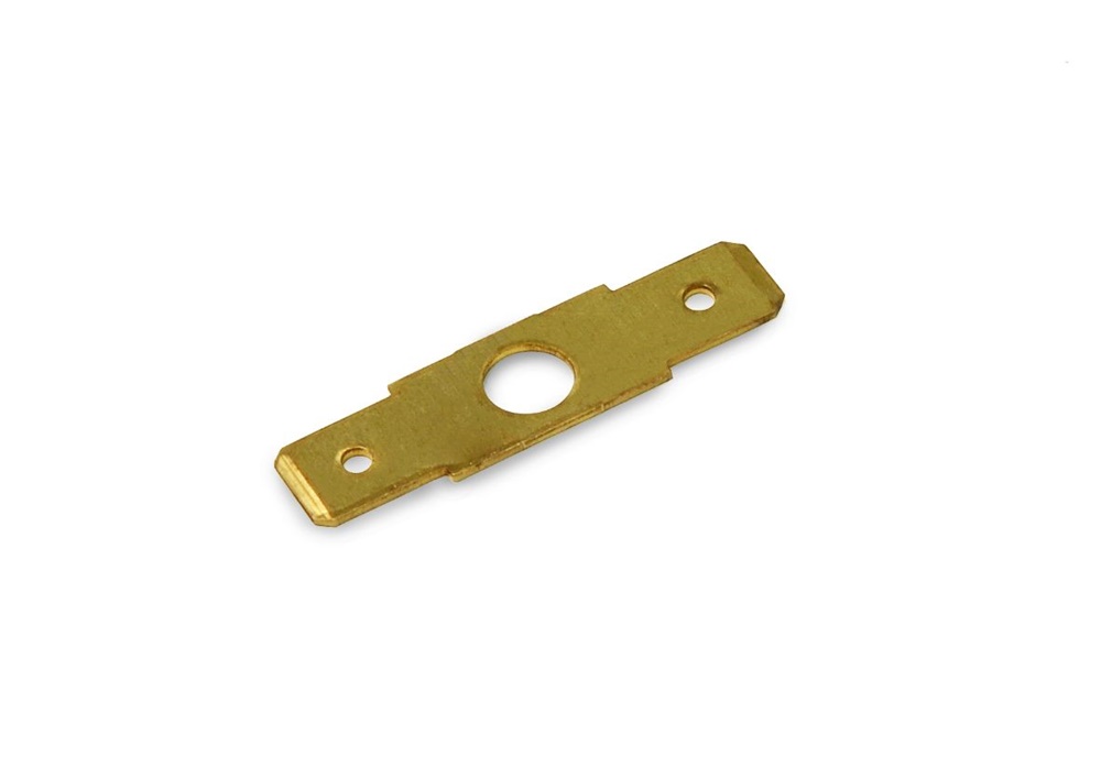 Connettore maschio pannello 6,3x0,8 mm ottone non isolato per applicazioni elettriche