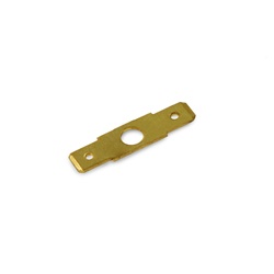 Connettore maschio pannello 6,3x0,8 mm ottone non isolato per applicazioni elettriche