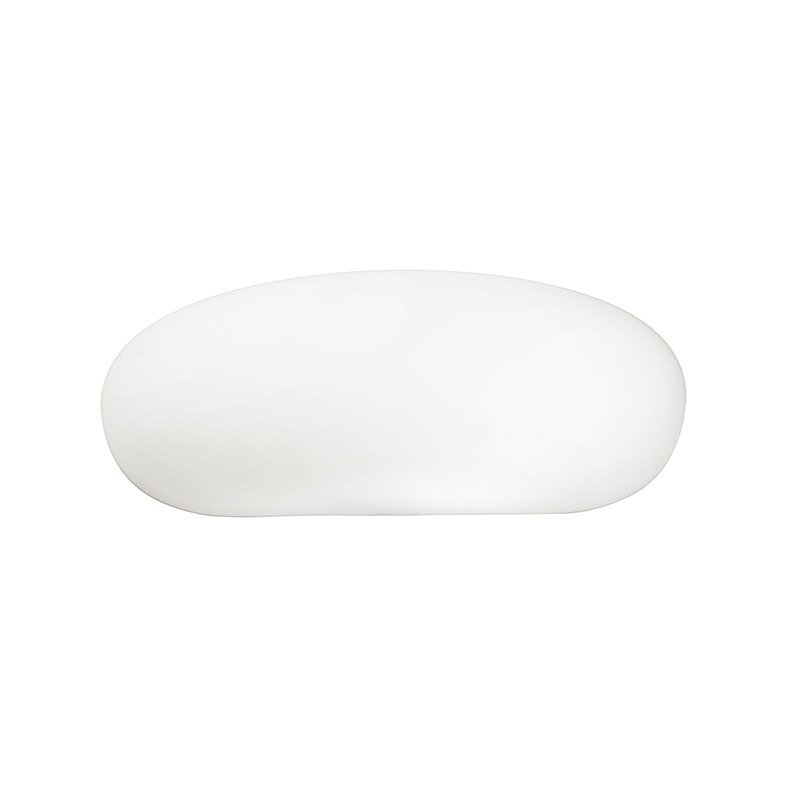 Applique vetro bianco satinato E27 diffusione luce morbida interni