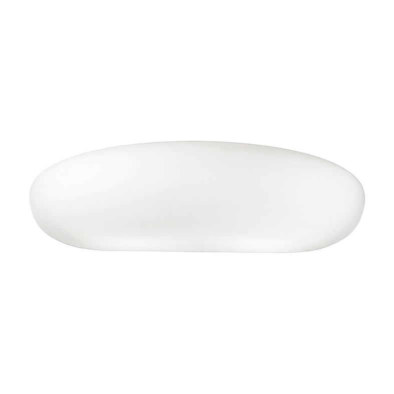 Applique vetro bianco satinato LED 13W 2700K per interni design elegante