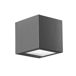 Applique LED monoemissione quadrata antracite 4,5W IP65 3000K per esterni