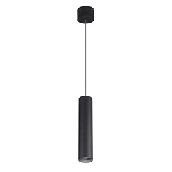Lampada sospensione LED 10W 3000K design moderno interno nero IP20