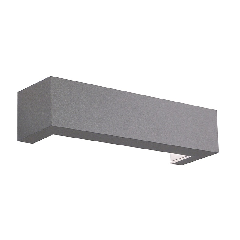 Applique LED 9W antracite IP65 esterno interno design moderno luce uniforme efficiente