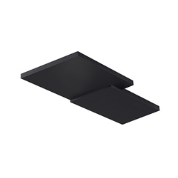 Applique LED 27W 2700K IP20 luce calda struttura alluminio nero design moderno per interni