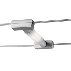 Sistema a tesata grigio con attacco R7S117 IP20 per illuminazione bassa tensione