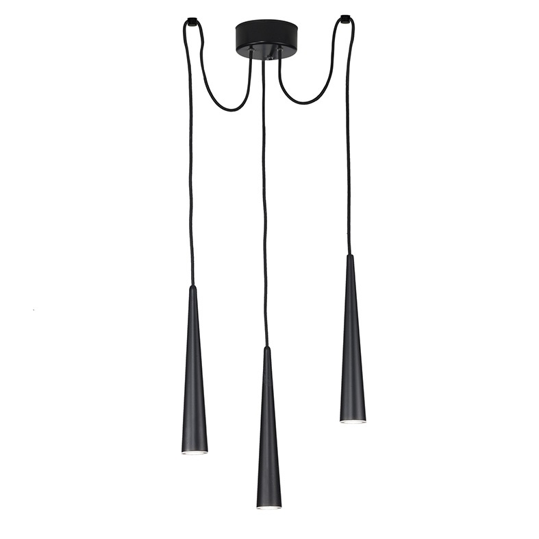 SOPENSIONE METALLO LACCATO 3 LUCI