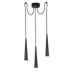 SOPENSIONE METALLO LACCATO 3 LUCI