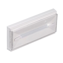 Apparecchio emergenza LED 24W 6000K IP42 bianco installazione parete plafone incasso
