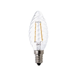 Lampadina LED trasparente dimmerabile E14 4W 3000K per interni design elegante