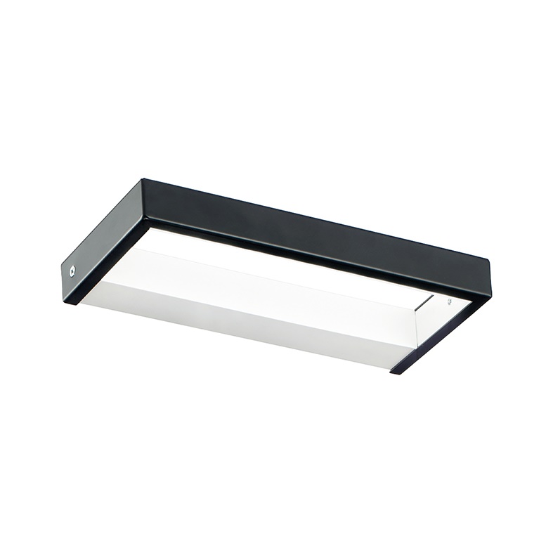 Applique LED 13,5W luce calda 2700K design minimal interno IP20 nero opaco