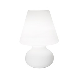 LAMPADA DA TAVOLO VETRO BIANCO LATT