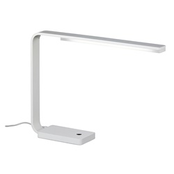 Lampada da tavolo LED 8W bianca design moderno IP40 per ambienti interni ed esterni