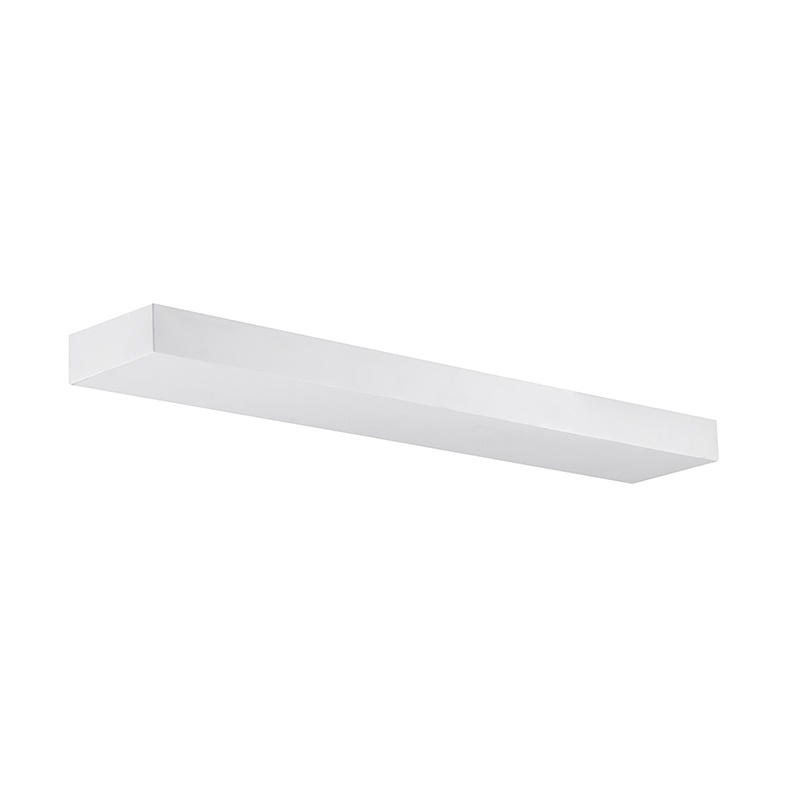 Applique gesso bianco LED 22W 2700K IP20 luce indiretta interni design essenziale