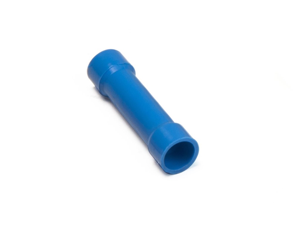 Giunto testa-testa nylon blu preisolato per conduttori rame 1,5-2,5 mmq applicazioni elettriche