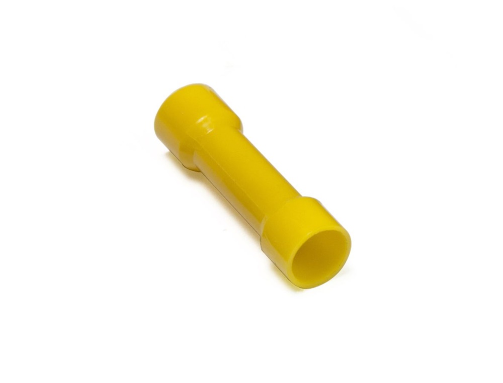 Giunto testa-testa nylon giallo preisolato per conduttori rame 4-6 mmq uso elettrico