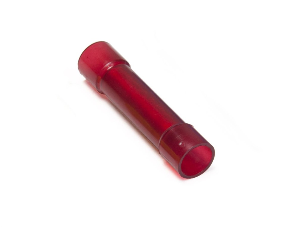 Giunto testa-testa nylon rosso preisolato per conduttori rame 10 mmq installazioni elettriche
