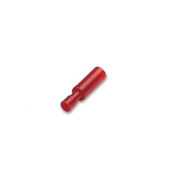 Innesto cilindrico femmina 4mm rosso ottone isolamento parziale applicazioni elettriche