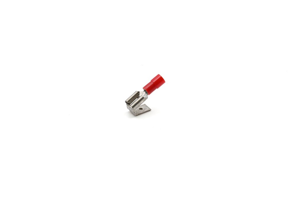 Innesto maschio-femmina rosso 6,35x0,8 mm connettore elettrico industriale