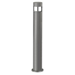 Bollard antracite 100 cm IP65 attacco E27 palo alluminio esterno giardini vialetti