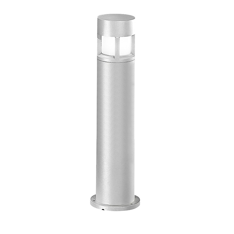 Bollard esterno grigio 65 cm attacco E27 IP65 resistente UV e corrosione