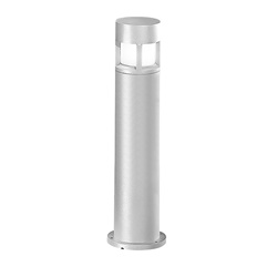 Bollard esterno grigio 65 cm attacco E27 IP65 resistente UV e corrosione