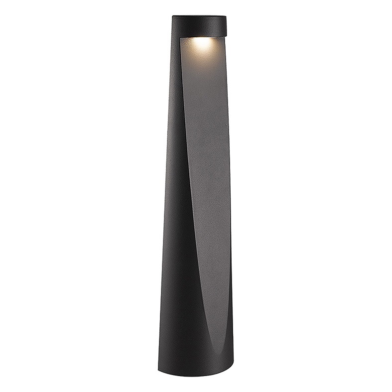 Bollard LED 7W antracite IP65 per esterno paletto illuminazione vialetti giardini
