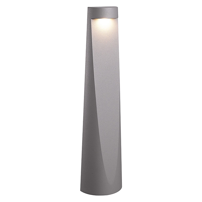Bollard LED 7W 3000K IP65 grigio resistente esterno giardini vialetti