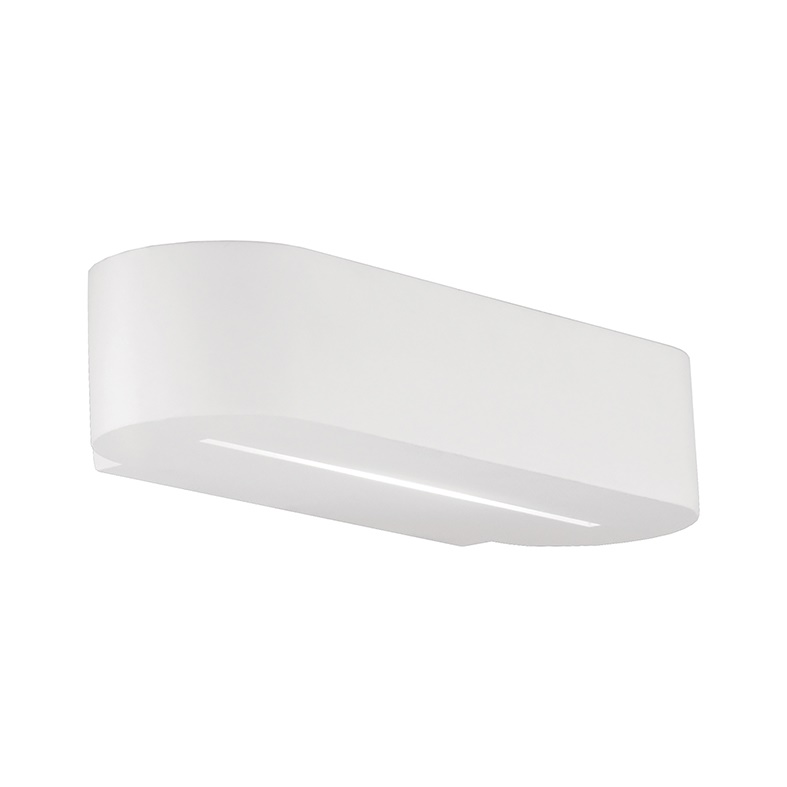 Applique in gesso bianco R7s117 luce indiretta design tondeggiante per interni IP2