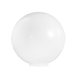 Sfera vetro bianco lucido diametro 400mm per illuminazione interni ed esterni design raffinato