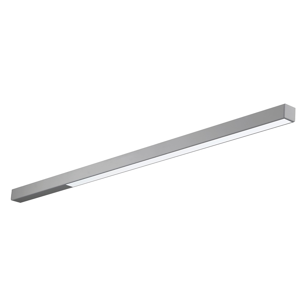 Sistema lineare LED 36W 120cm grigio per installazione soffitto sospensione uffici negozi