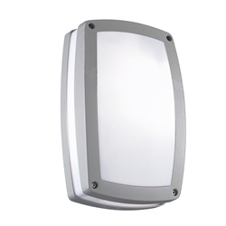 Apparecchio parete esterno grigio IP55 E27 LED resistente UV anticorrosione