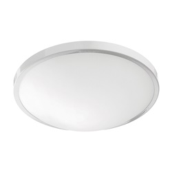Lampada da soffitto e parete metallo bianco vetro satinato E27 LED risparmio energetico