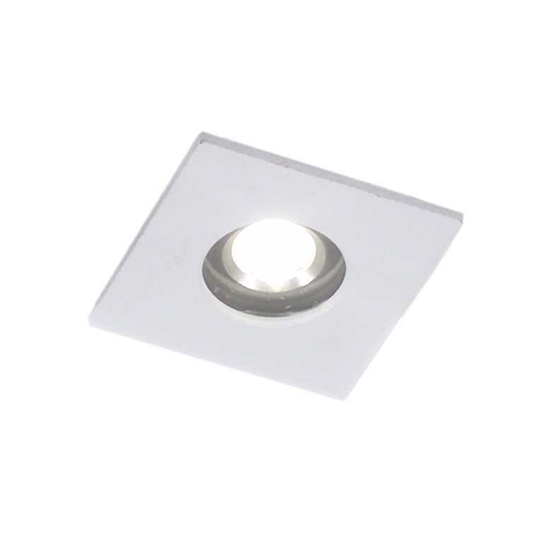 Faretto LED incasso 1W IP65 compatto per cartongesso e muratura ambienti interni ed esterni