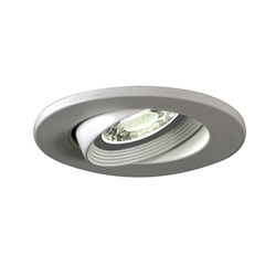Downlight LED 9W 3000K CRI80 grigio orientabile incasso IP20 uso interno