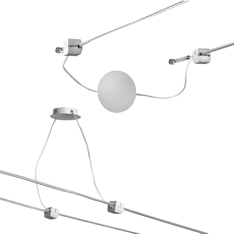 Kit fissaggio alimentatore parete bianco per sistemi a cavi installazioni elettriche moderne