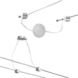 Kit fissaggio alimentatore parete bianco per sistemi a cavi installazioni elettriche moderne