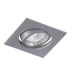 Downlight incasso grigio GU10 IP20 orientabile per illuminazione interna residenziale e commerciale
