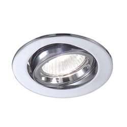 Downlight incasso cromo GU10 IP20 faretto orientabile interno design compatto