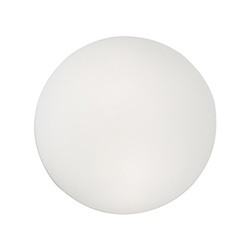 Applique plafoniera vetro bianco LED 13W 2700K 45cm per ambienti interni