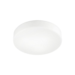 Applique plafoniera tonda vetro satinato E27 40 cm illuminazione interna elegante funzionale