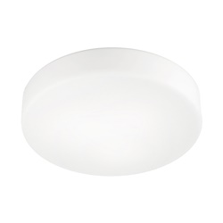 Applique plafoniera tonda vetro satinato E27 50 cm illuminazione interna ambiente moderno