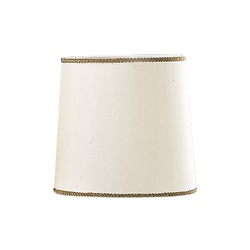 Paralume tessuto Shantung avorio attacco E14 160mm per illuminazione interni elegante